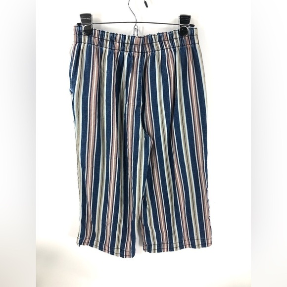 American Eagle Wide Leg Pants Womens 8 Short High Rise Palazzo Boho Y2K Beach - Picture 4 of 10